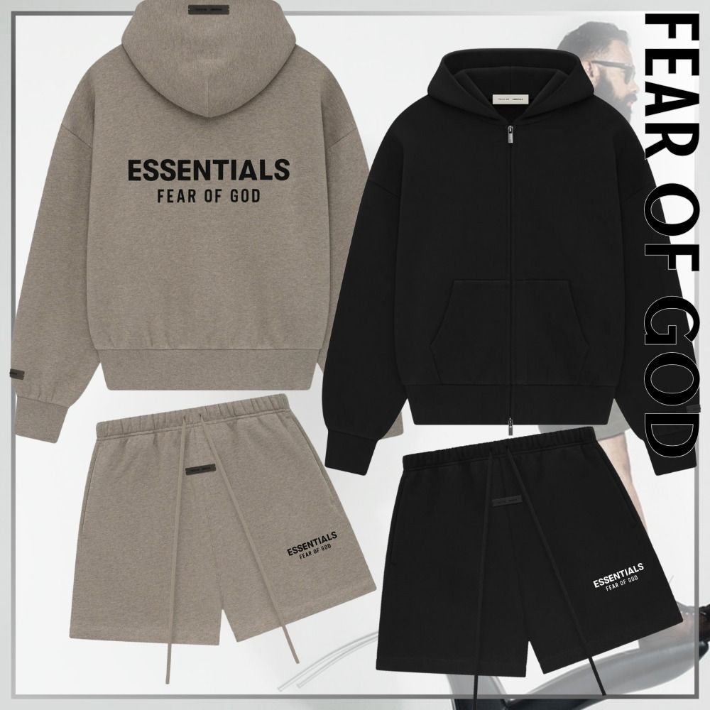 人気セット Fear of God Essentials ジップパーカー ＋ ショート (FEAR