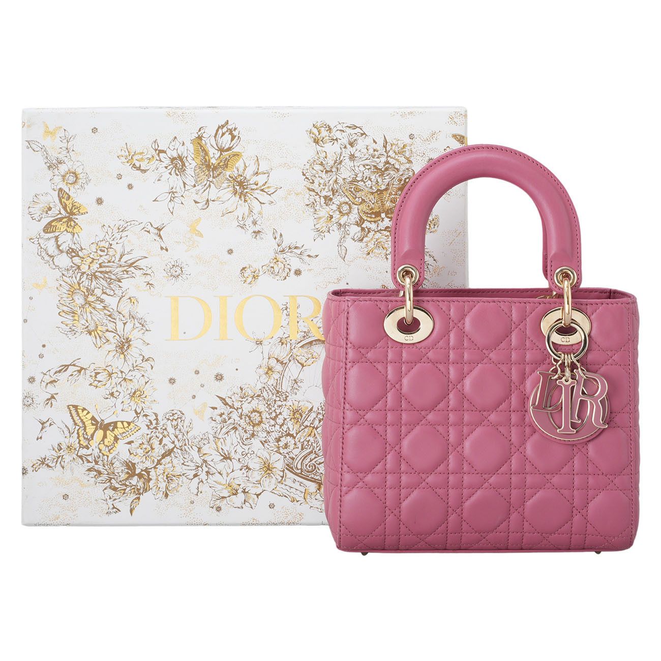 CHRISTIAN DIOR レディディオール スモールバッグ ピンク (Dior