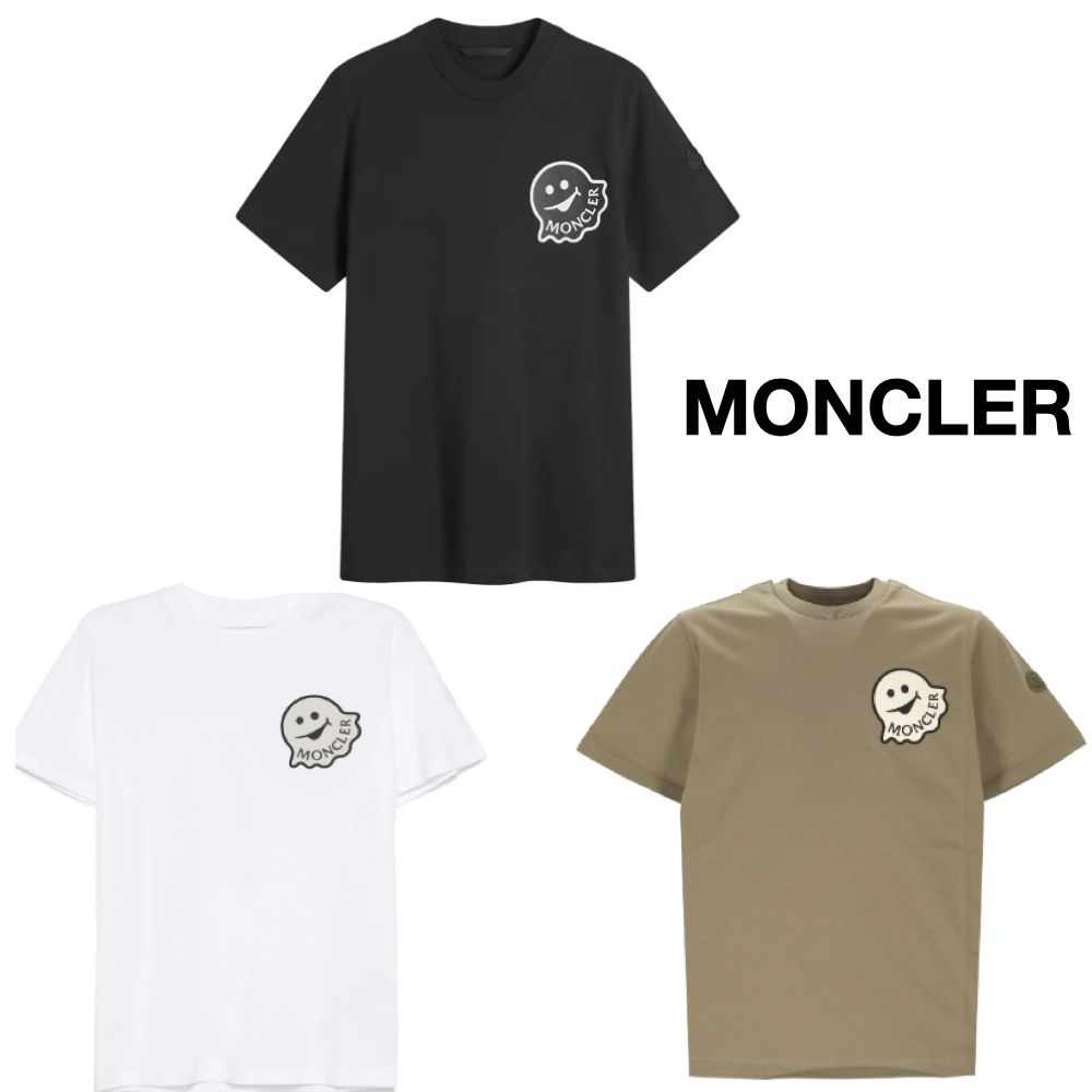 ○MONCLER○可愛いオバケのロゴがお洒落☆シンプルに着こなせる