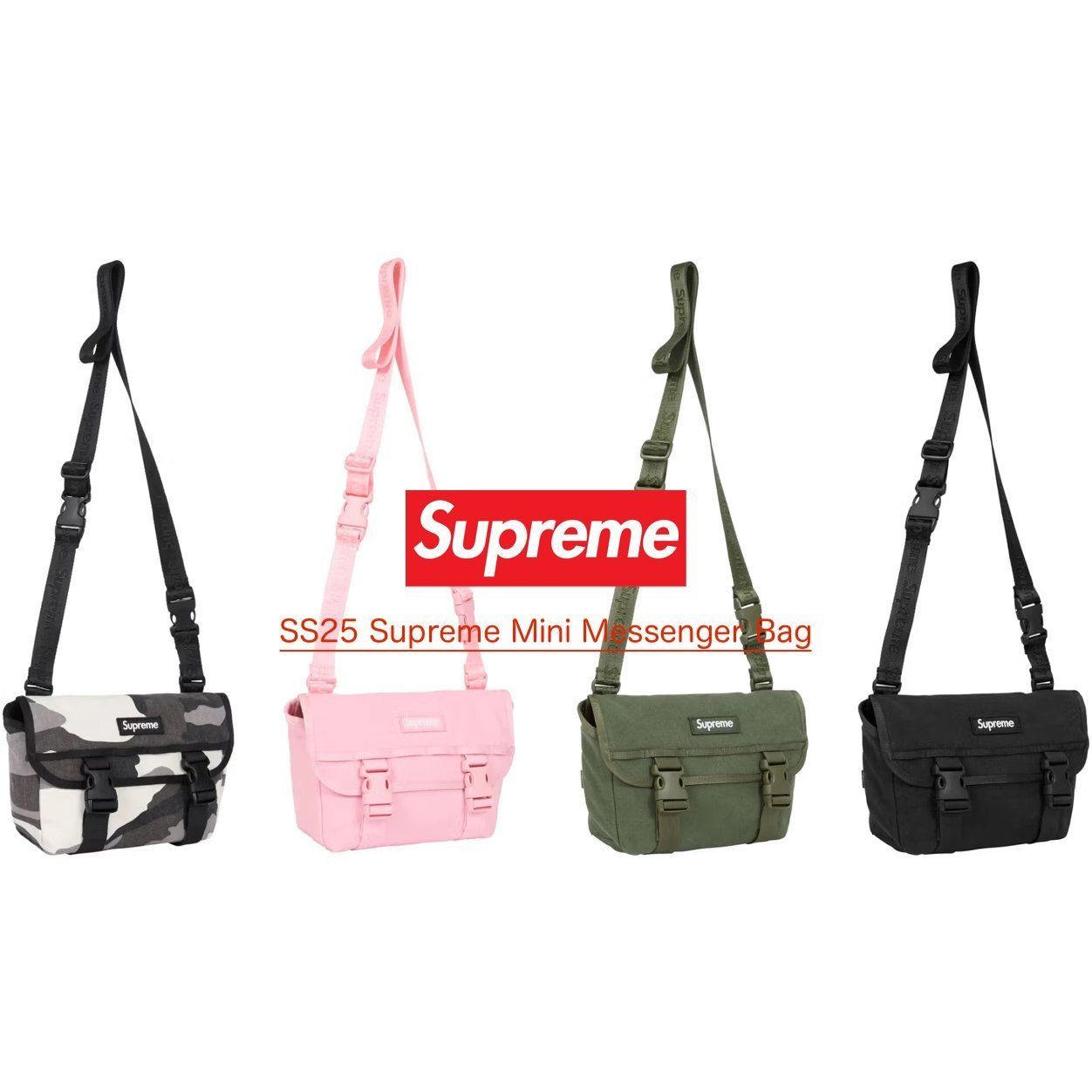 SS25 Supreme Mini Messenger Bag - メッセンジャー バッグ (Supreme