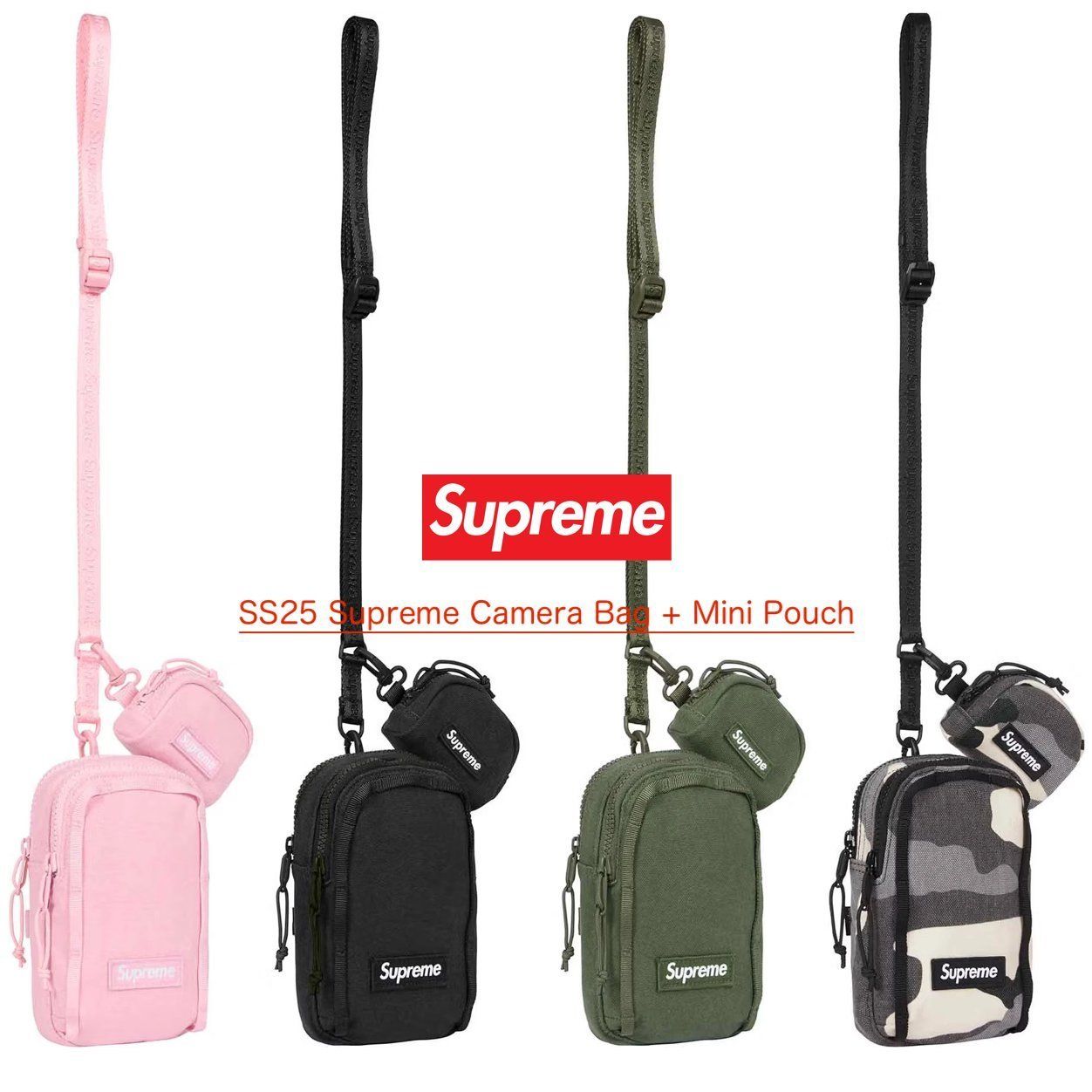 SS25 Supreme Camera Bag + Mini Pouch (Supreme/ショルダーバッグ