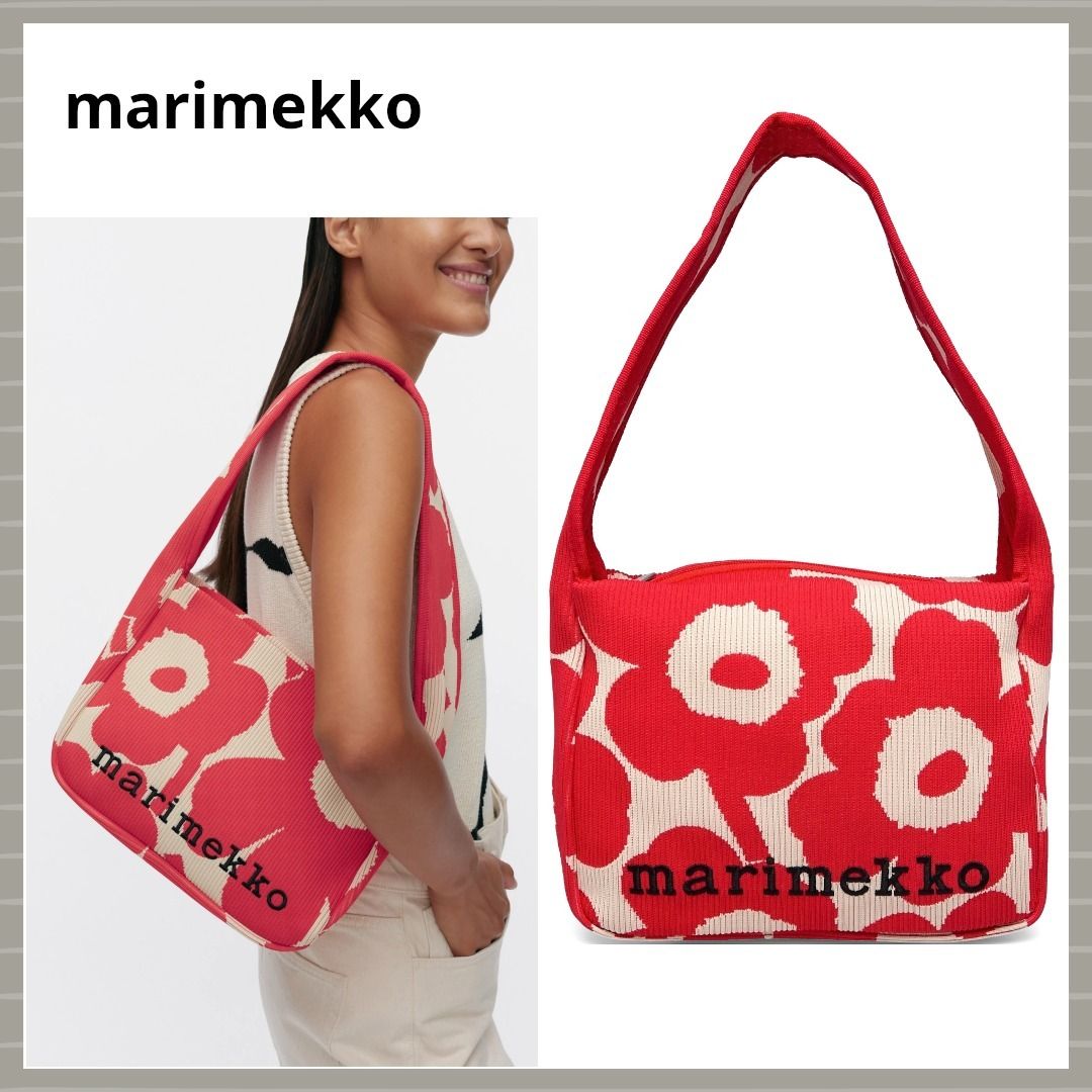 marimekko】ニット ショルダーバッグ Unikko (marimekko/ショルダー