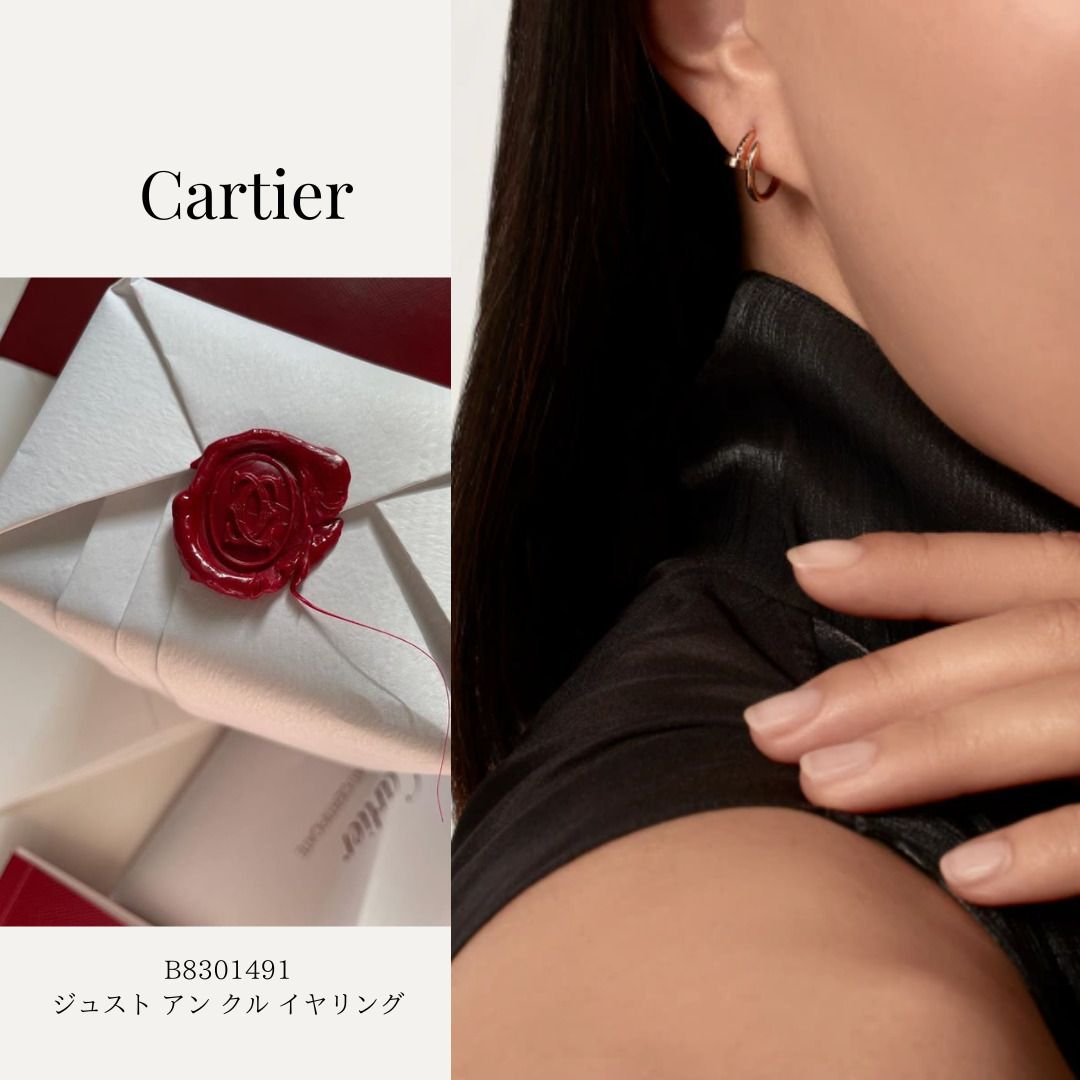 洗練ジュエリー【Cartier】Juste un Clou earring Pink Gold (Cartier