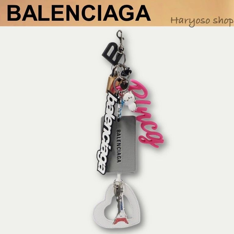 VIP価格☆BALENCIAGA☆Turner チャーム キーリング (BALENCIAGA