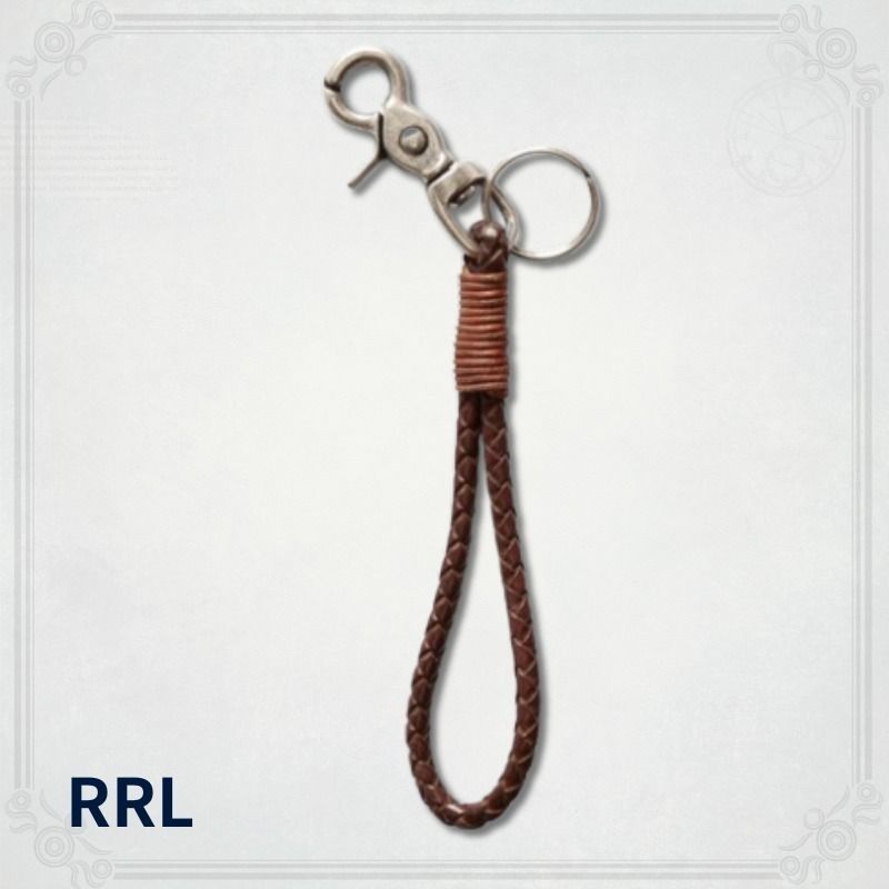 RRL】ブレーデッドレザーキーフォブ (RRL/キーケース・キーリング