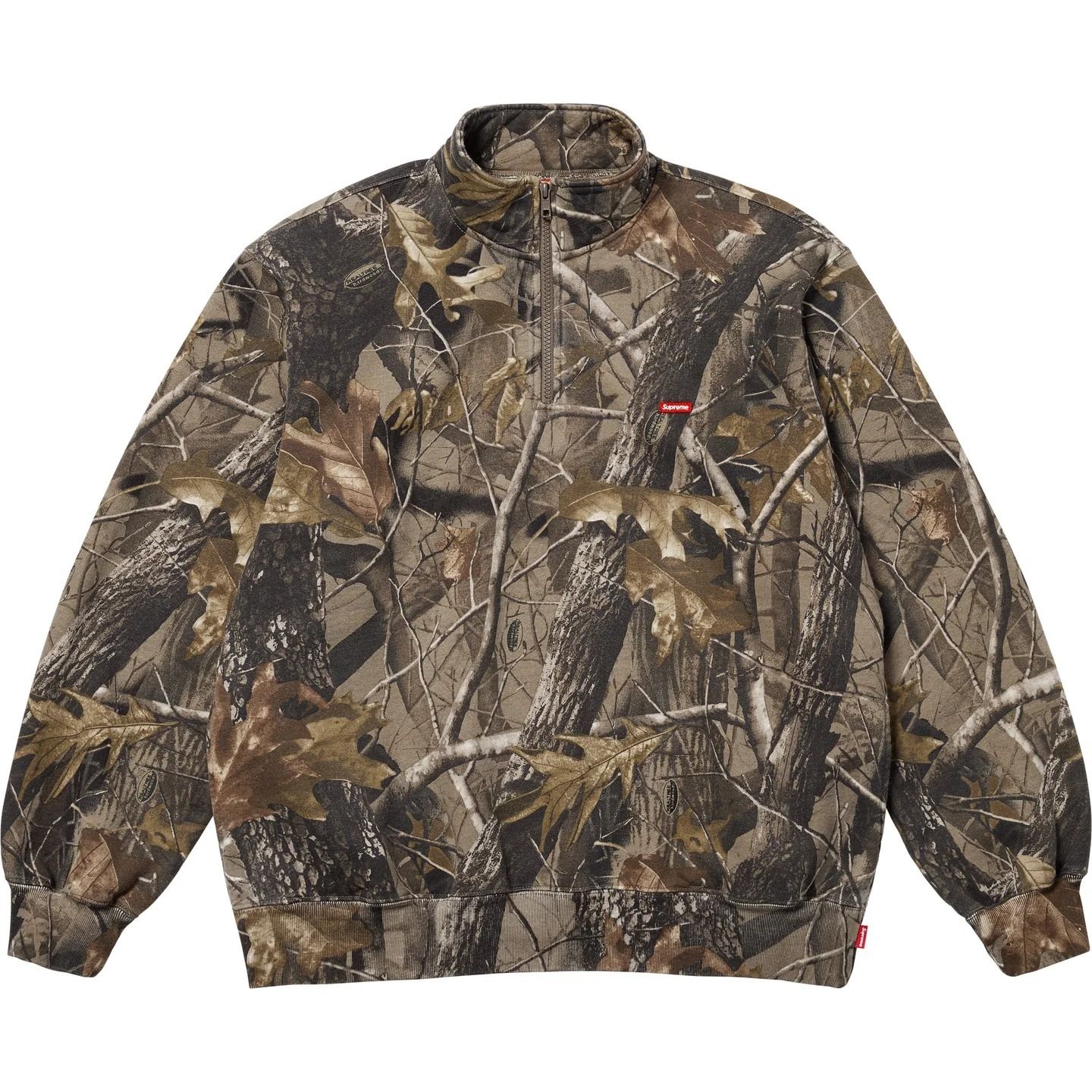 Supreme】 Small Box Half Zip Pullover Realtree Camo - 25SS