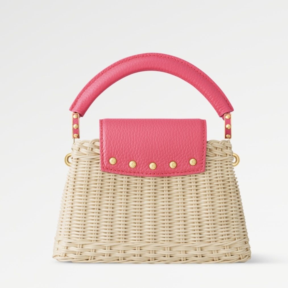 目を惹く♡【Louis Vuitton】カプシーヌ ミニ カゴバッグ (Louis