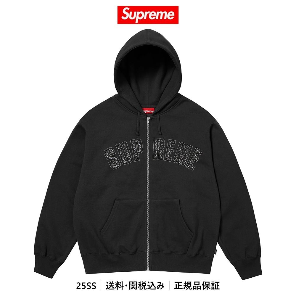 Supreme x B.B. Simon】 Zip Up Hooded Sweatshirt Black 25SS