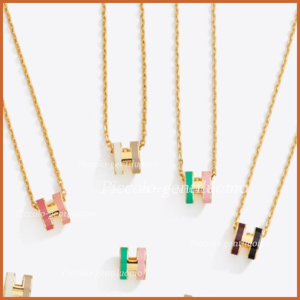 新作☆可愛いバイカラー】エルメス ミニポップH ネックレス (HERMES