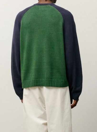 ☆25SS 大人気☆STUSSY COLORBLOCKED RAGLAN KNIT CREW (STUSSY/ニット