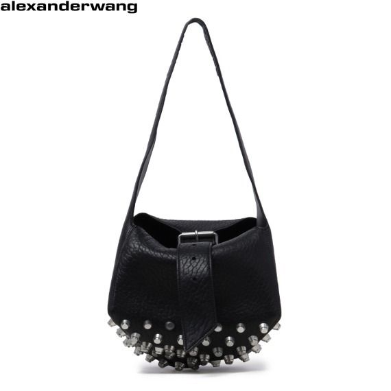 アレキサンダーワン スタッズレザーショルダーバッグ ブラック
