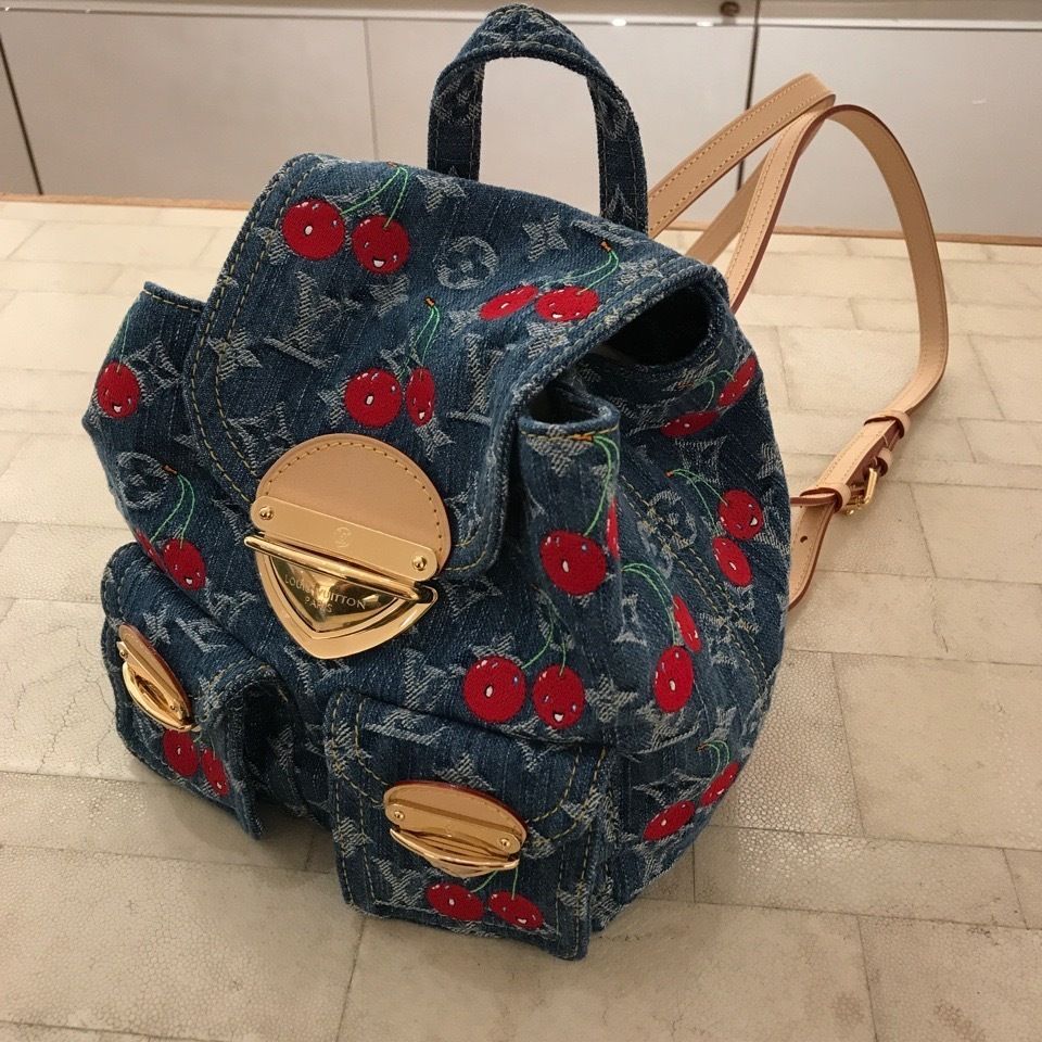 Louis Vuitton】村上隆 限定コラボ Cherry ヴェニス デニム (Louis