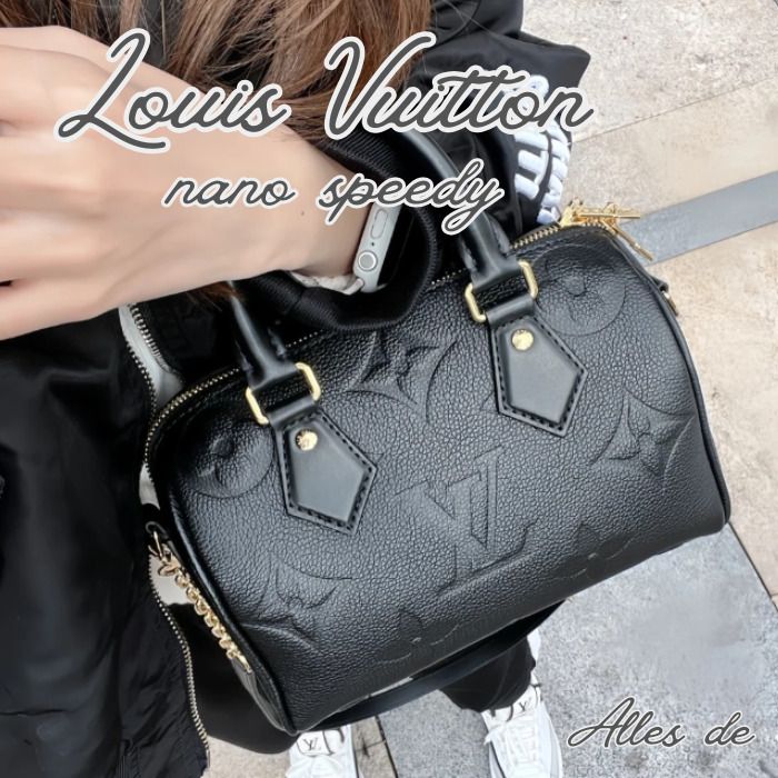 大人気アンプラントレザー！】LOUIS VUITTON ナノ スピーディ (Louis