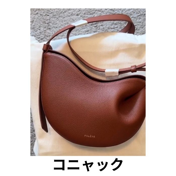 POLENE ポレーヌ○Tonca トンカ カーフレザーショルダーバッグ (POLENE