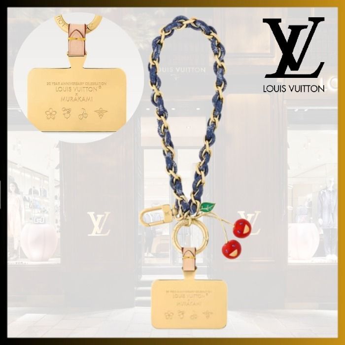 可愛い色合い】Louis Vuitton×村上隆 スマホストラップ (Louis Vuitton