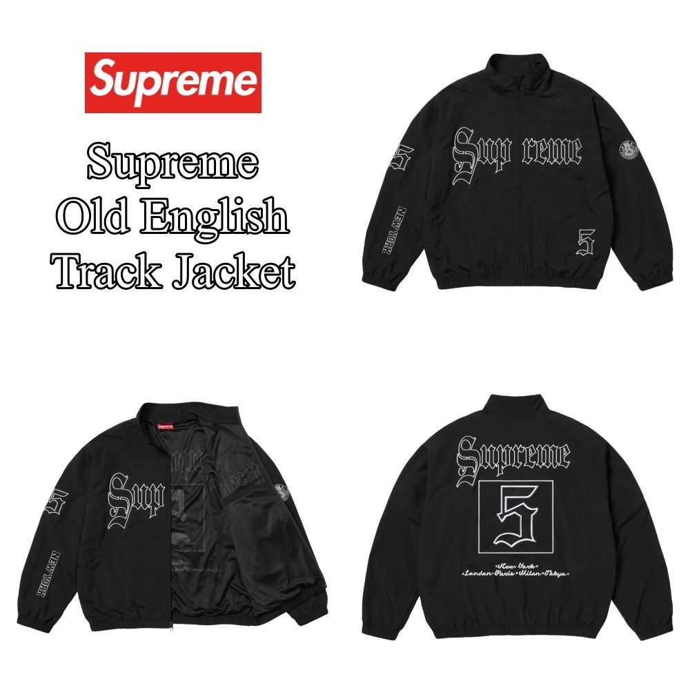 Supreme】Old English Track Jacket☆Black☆25SS☆ (Supreme