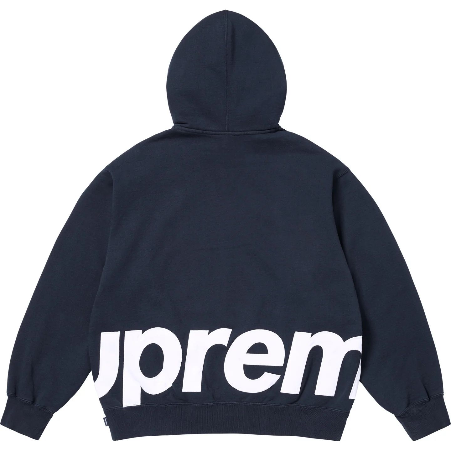 Supreme】Big Logo Zip Up Hooded Sweatshirt Navy - 25SS (Supreme