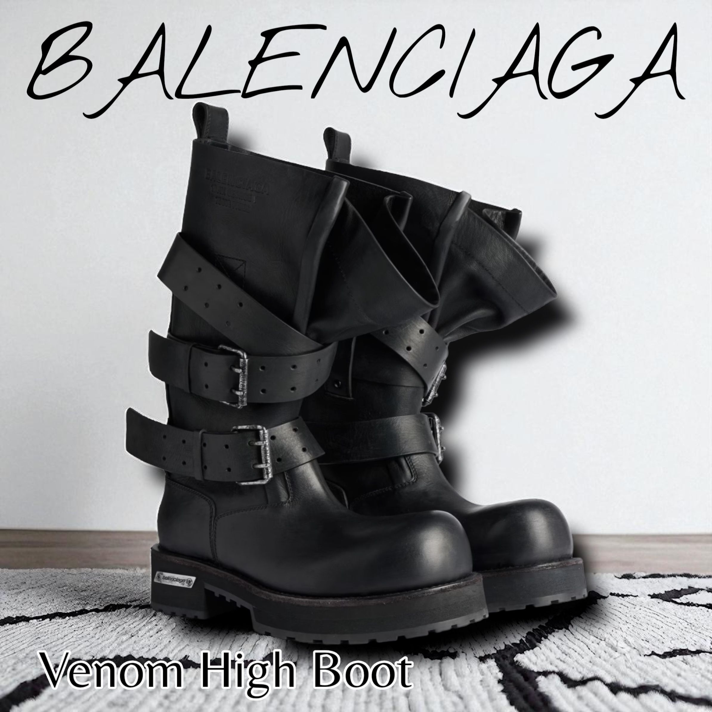 BALENCIAGA＊Venom High Boot ハイブーツ＊送料込 (BALENCIAGA/ブーツ