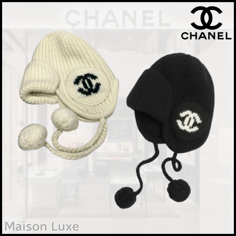CHANEL】25B新作ロゴ入りニット帽 (CHANEL/ファッション雑貨・小物
