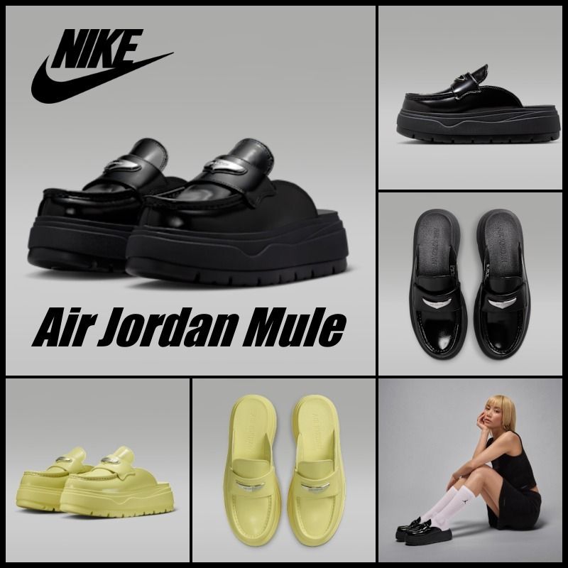 ナイキ エアジョーダン ミュール ウィメンズ ブラック 即発 (Nike