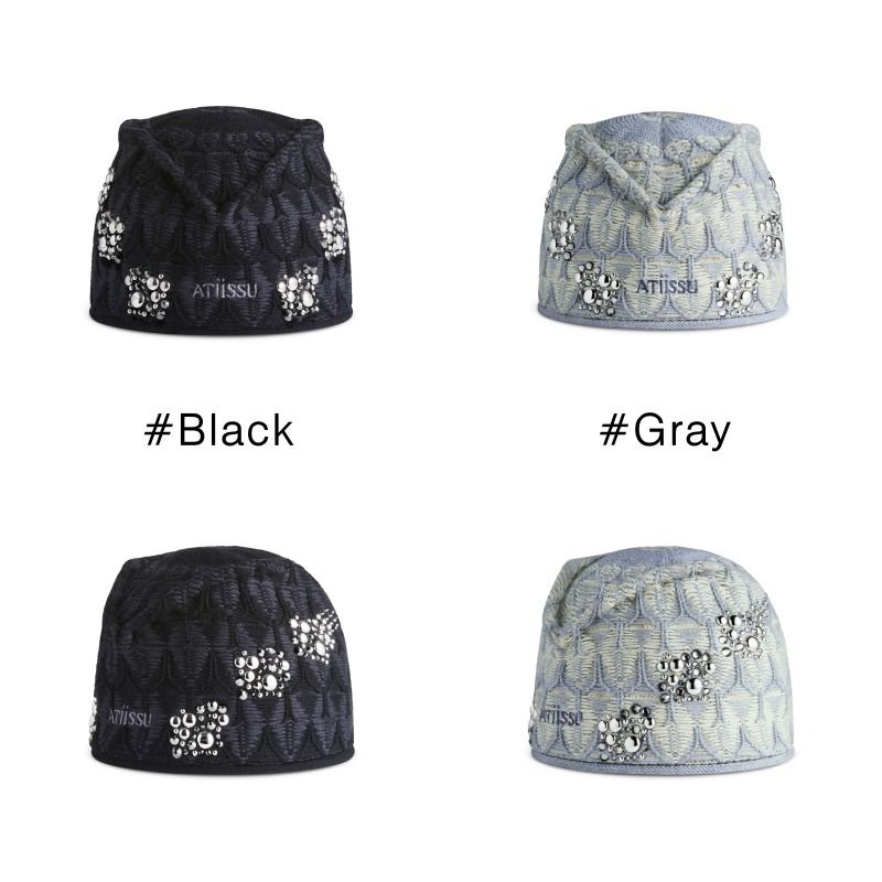 ATiiSSU】韓国人気☆ Sparkle B Beanie (ATiiSSU/ニットキャップ