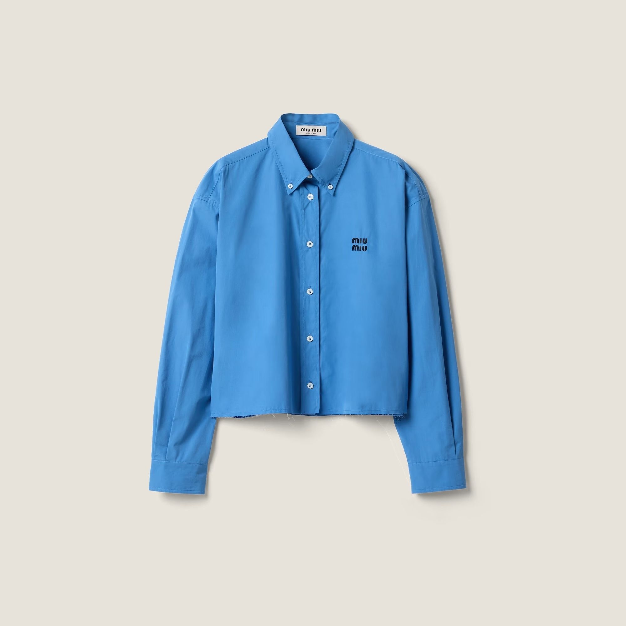MIU MIU】ポプリン シャツ (MiuMiu/シャツ) MK1659_10RG_F0009_S_OOO