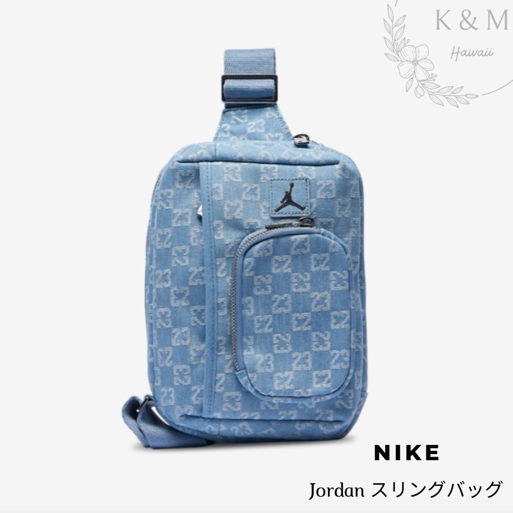 NIKE Jordan ジョーダン モノグラム スリング バッグ デニム (Nike