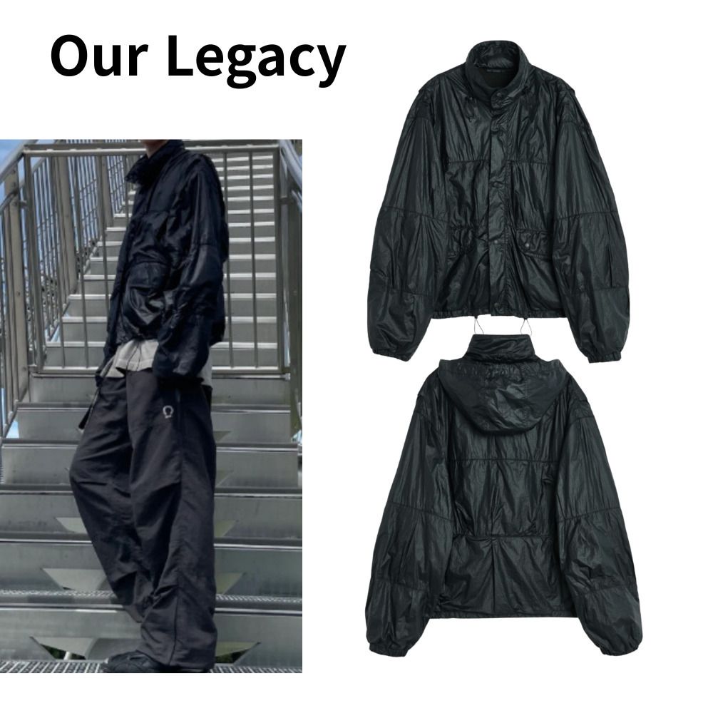 ☆OUR LEGACY☆ Exhale Puffa Tech Chintz Ripstop Black (OUR LEGACY
