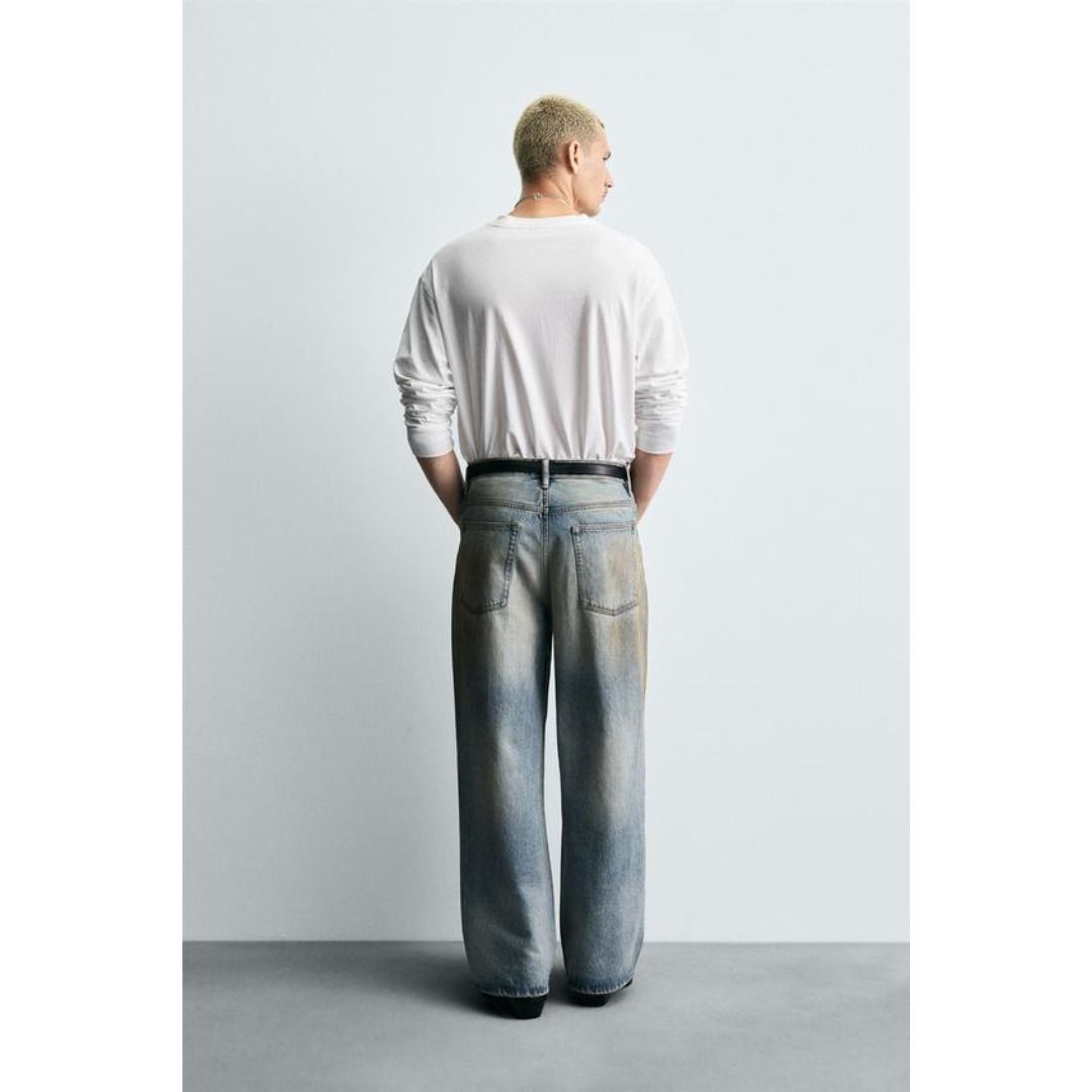 ZARA］ヴィンテージ加工 バギーフィットジーンズ (ZARA/デニム