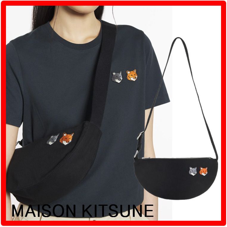 ☆【MAISON KITSUNE】☆ダブル フォックス ヘッド バンバック