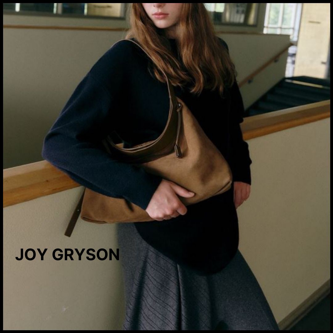 JOY GRYSON] Seli Shoulder Bag Suede G.KHAKI / 税込み (JOY GRYSON