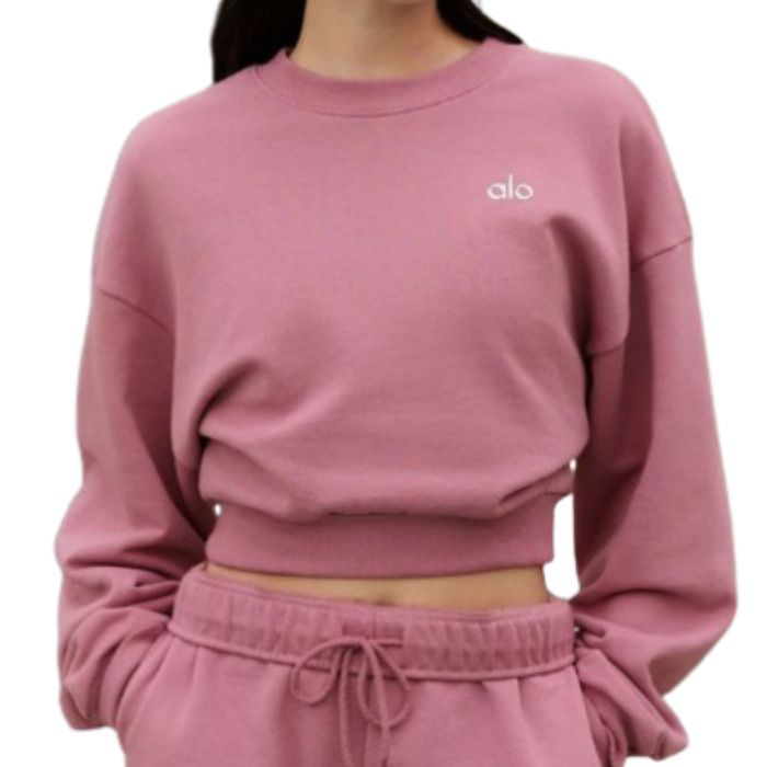 新カラー登場♪【alo】Accolade クロップド丈クルーネック (ALO Yoga