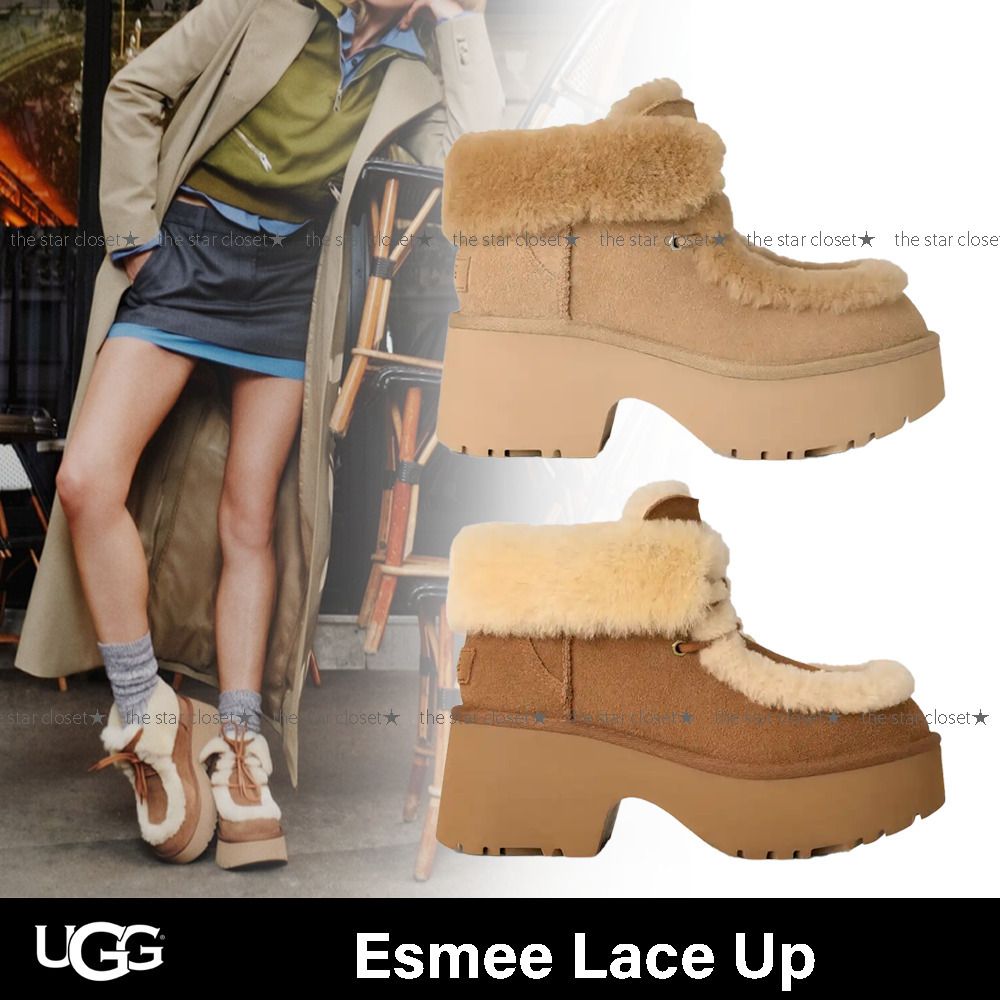 ○UGG○Esmee LaceUpエスミーレースアップ 厚底プラットフォーム (UGG