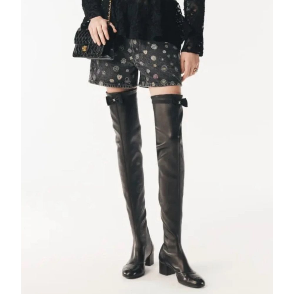 一緒に歩む♡】 シャネル サイハイブーツ ニーハイブーツ (CHANEL