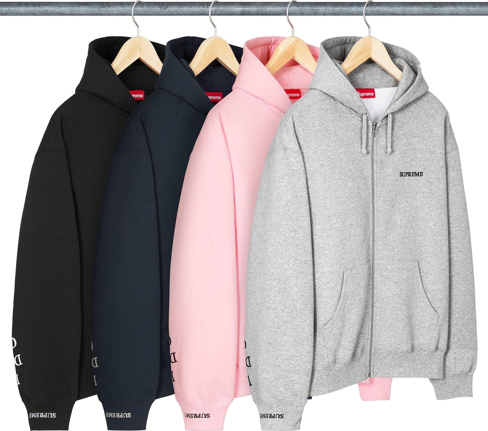 FW25 Supreme IDGAF Zip Up Hooded Sweatshirt - フーディー (Supreme