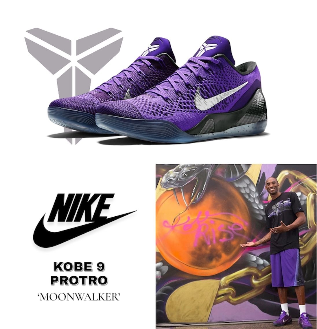 NIKE ☆ KOBE 9 Elite Low Protro 'Moonwalker' (Nike/スニーカー