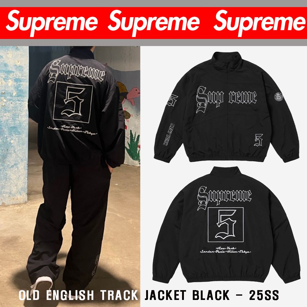 Supreme】☆Old English Track Jacket - 25SS☆送料・関税込