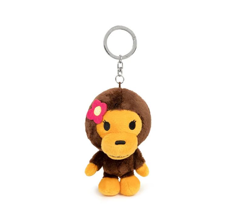A BATHING APE】MILO LISA PLUSH DOLL KEYCHAIN キーチェーン (A
