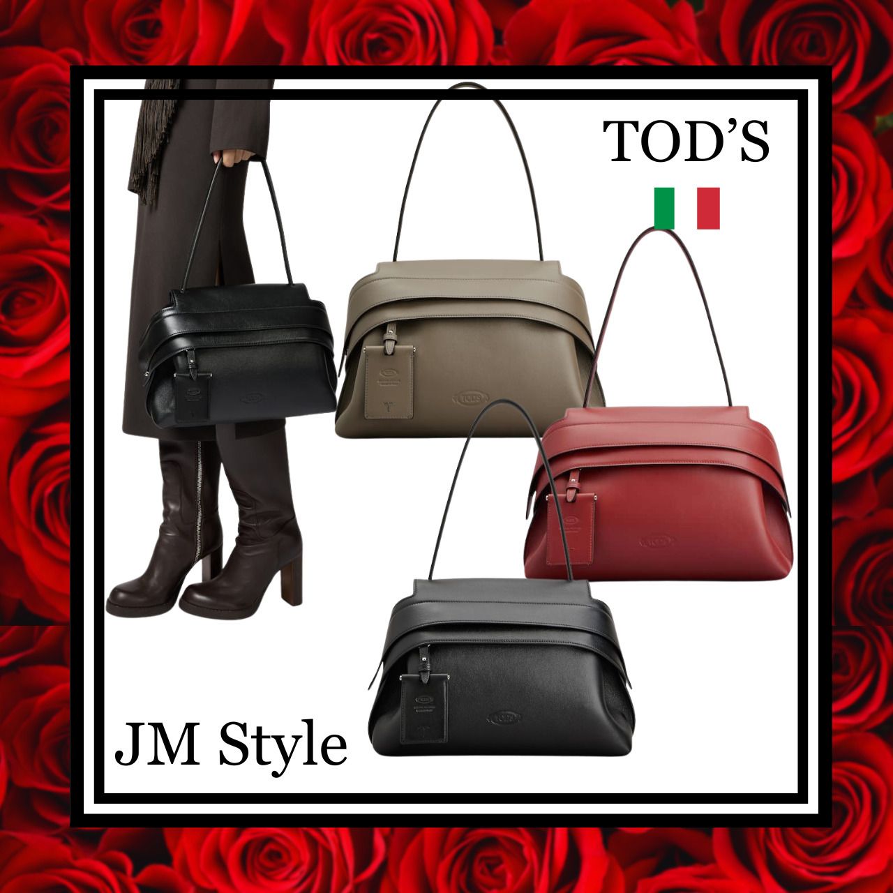 直営店◎TOD'S◎トッズのウェーブバッグ（スモールレザー） (TOD'S