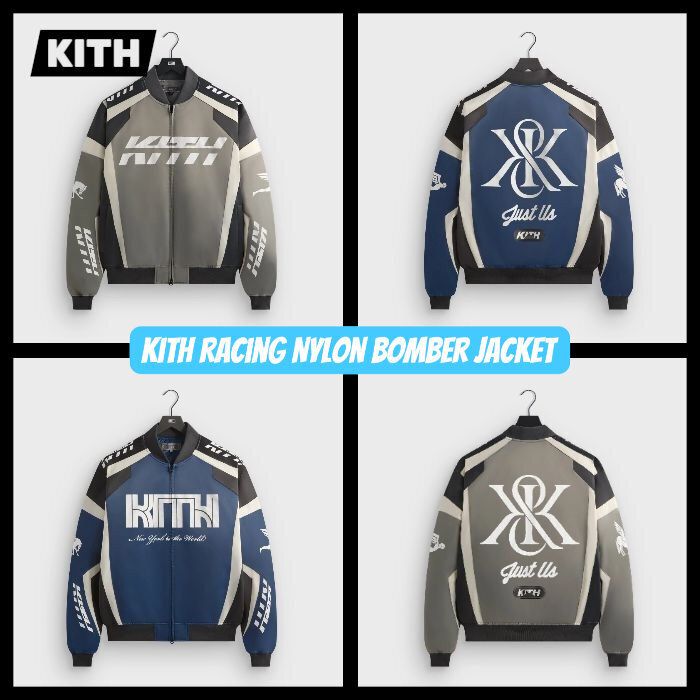 関税込☆Kith Racing Nylon Bomber Jacket／ナイロンボンバー (KITH