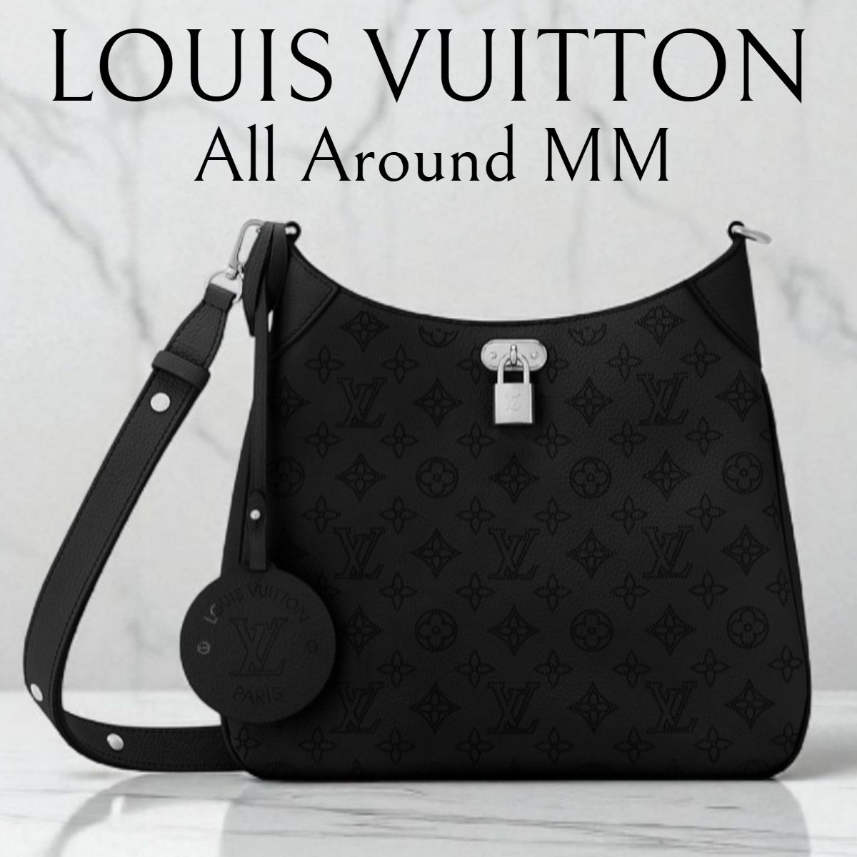 NEW*LV*All Around MM マヒナ ショルダーバッグ ブラック M14618
