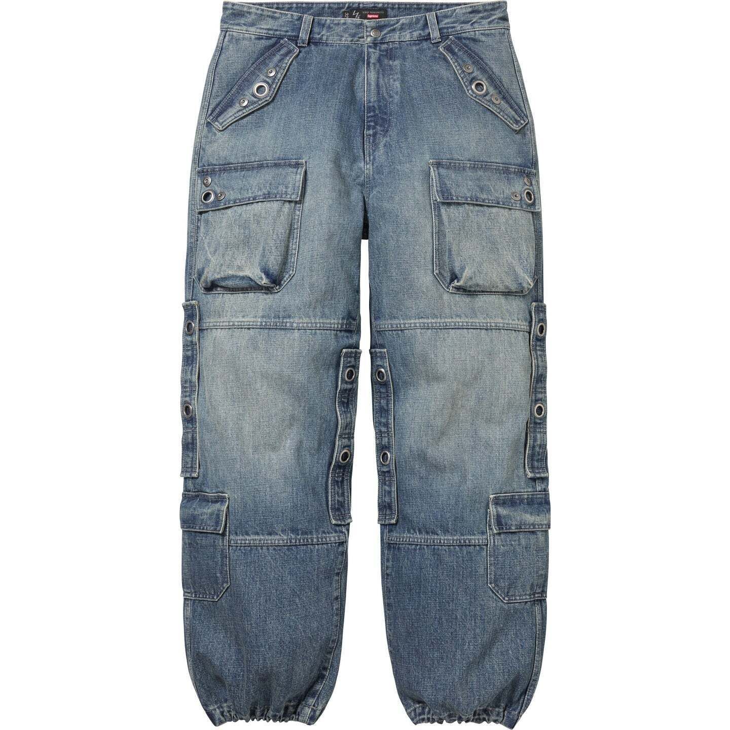 SUPREME x Y's】Denim Utility Pant Washed Blue - 25FW (Supreme