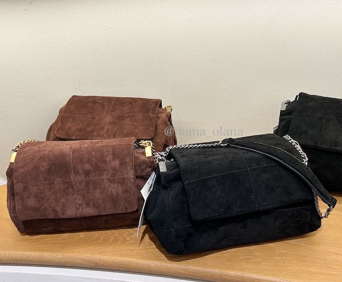 国内発送☆ZARA☆スプリットスエードレザー*ショルダーバッグ (ZARA