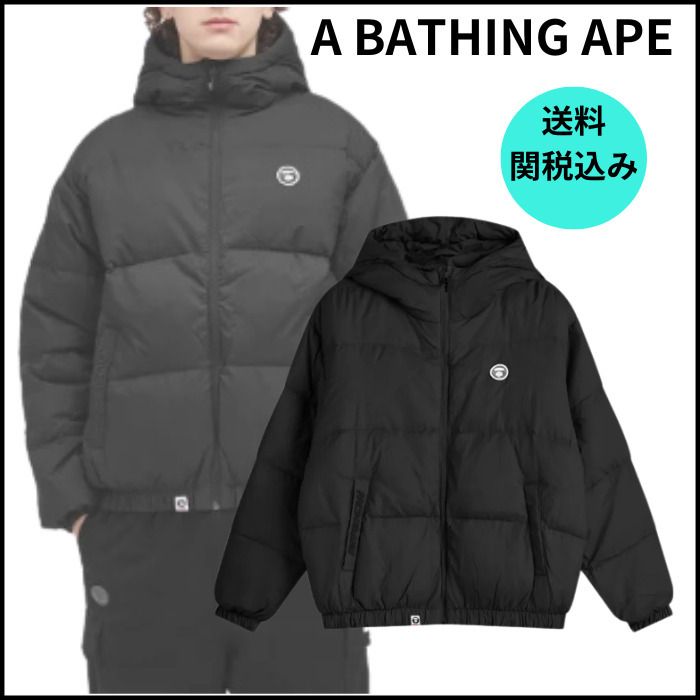 送料・関税込【A BATHING APE】フード付き ダウンジャケット (A