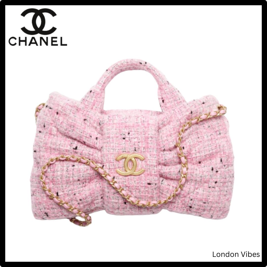可愛いが詰まった♪ CHANEL リボン型 バッグ 2WAY ツイード (CHANEL