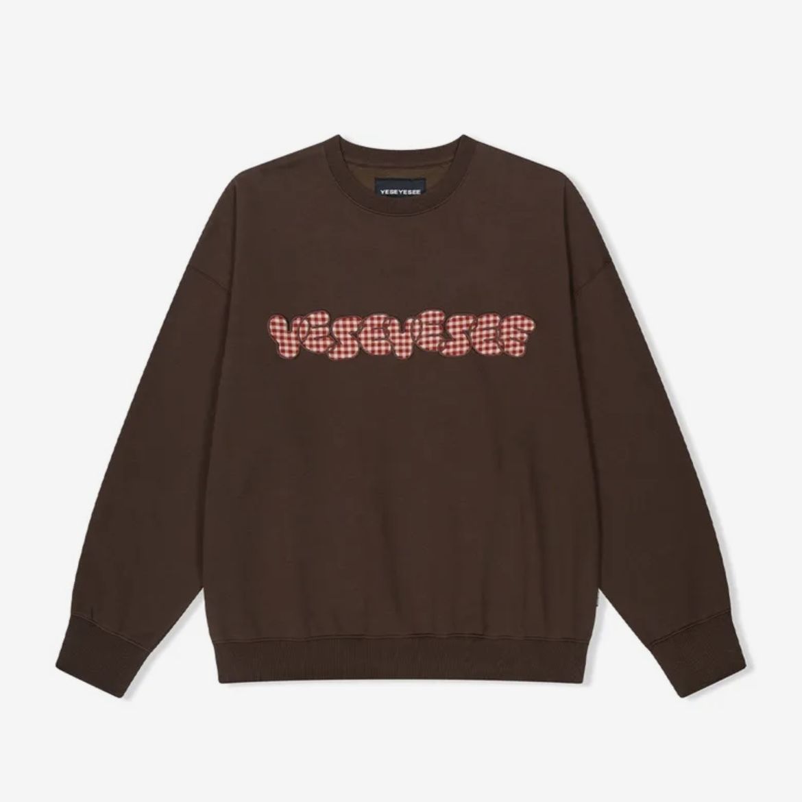 YES EYE SEE】Y.E.S Checkered Logo Sweatshirt (YESEYESEE/スウェット