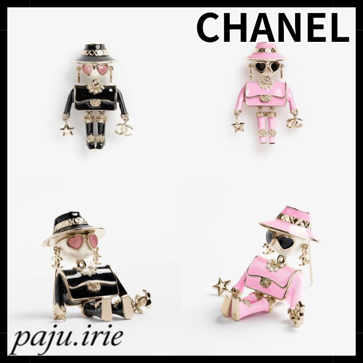 可愛いずぎる♡【CHANEL 】シャネル ブローチ 人形 (CHANEL/ブローチ