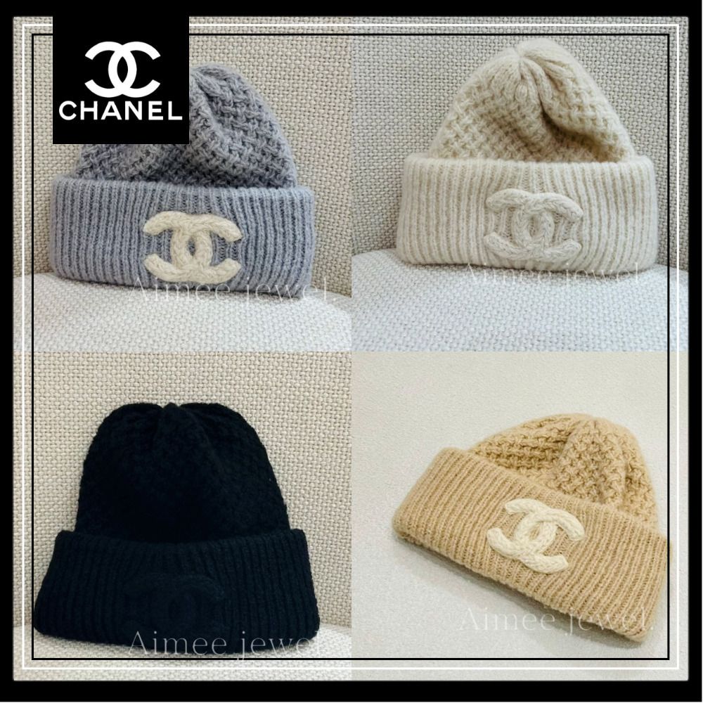 あったか♡ふわふわ＊【CHANEL】シャネル ニットキャップ (CHANEL