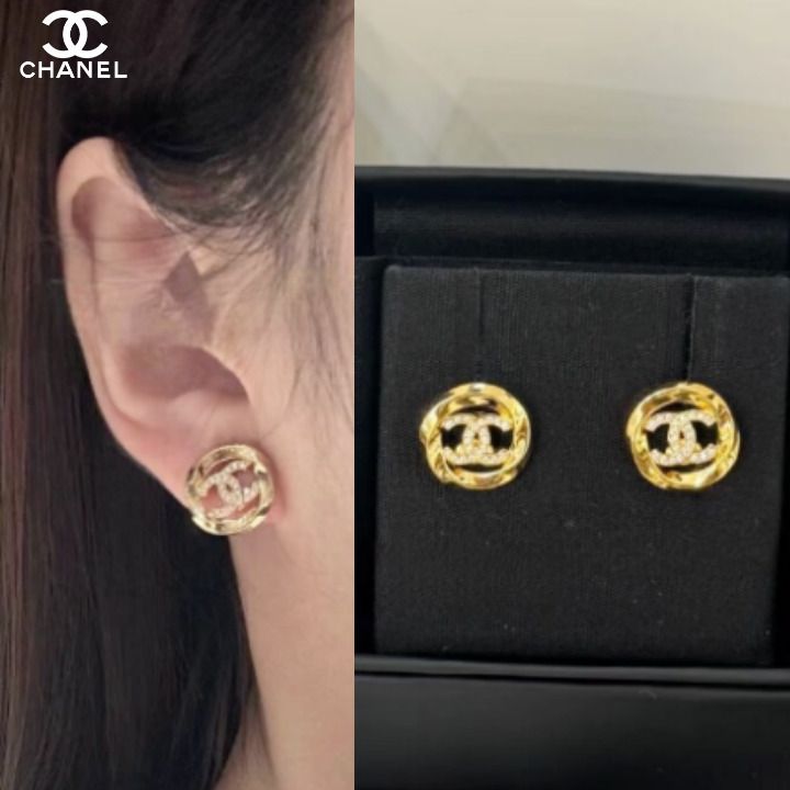 さりげなく煌めく25K】 CHANEL ピアス ゴールド (CHANEL/ピアス