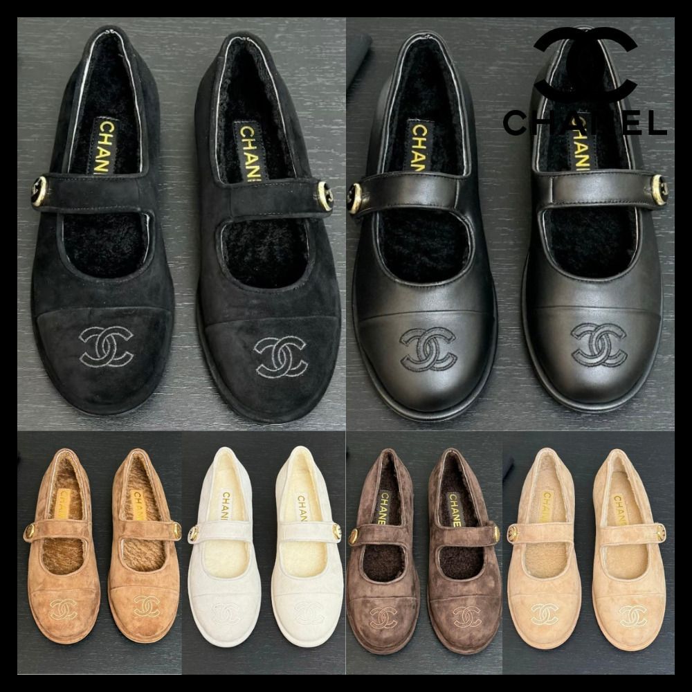 フワフワ素材◎】 CHANEL メリージェーン (CHANEL/フラットシューズ